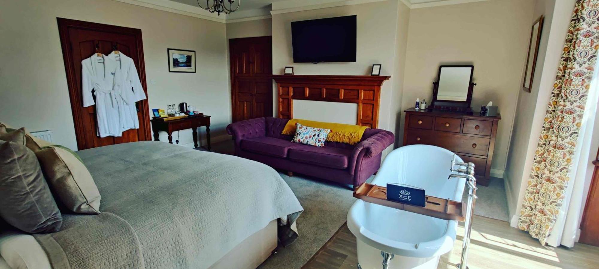 Luxury Bed And Breakfast At Bossington Hall In Exmoor, Somerset Porlock Room photo
